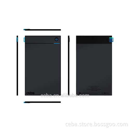 Shenzhen Manufacturer CEBA 2014 new design world thinnest portable mobile charger